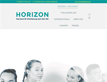 Tablet Screenshot of horizon-messe.de